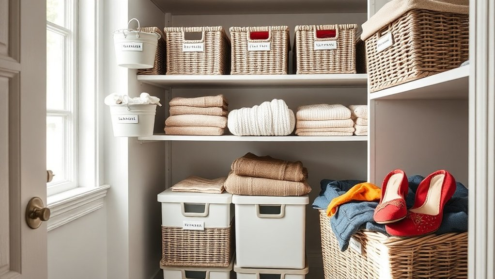 organized seasonal clothing storage