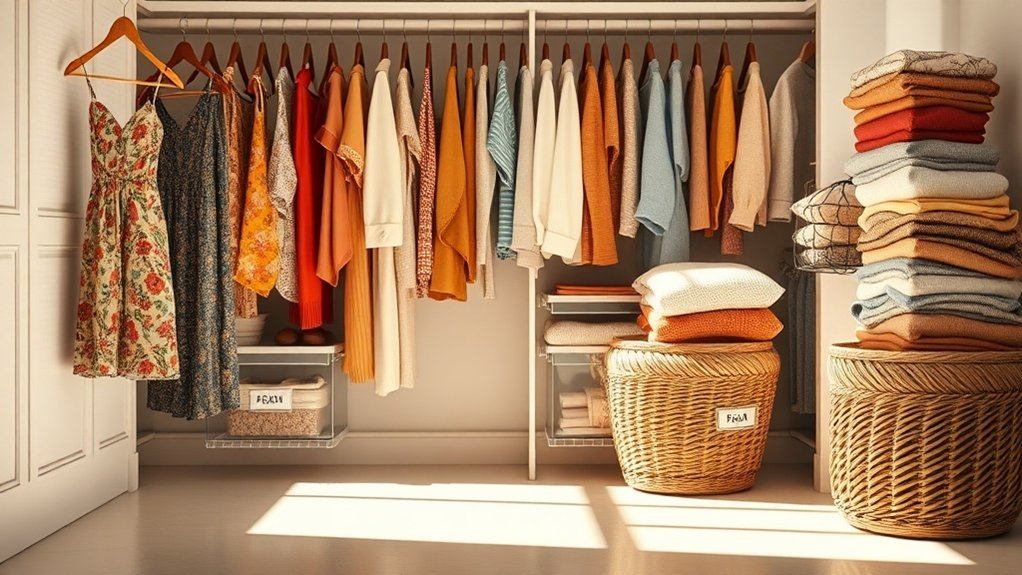 organized seasonal item storage