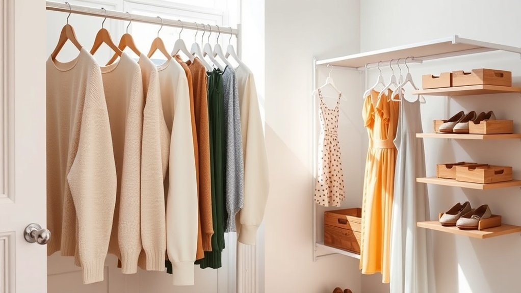 organized seasonal wardrobe rotation