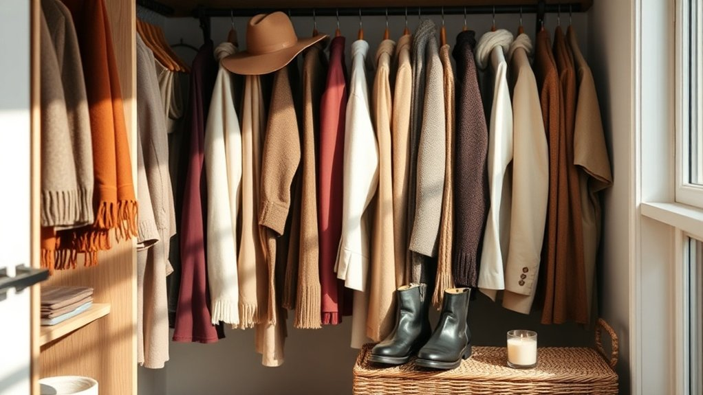 organized seasonal wardrobe update