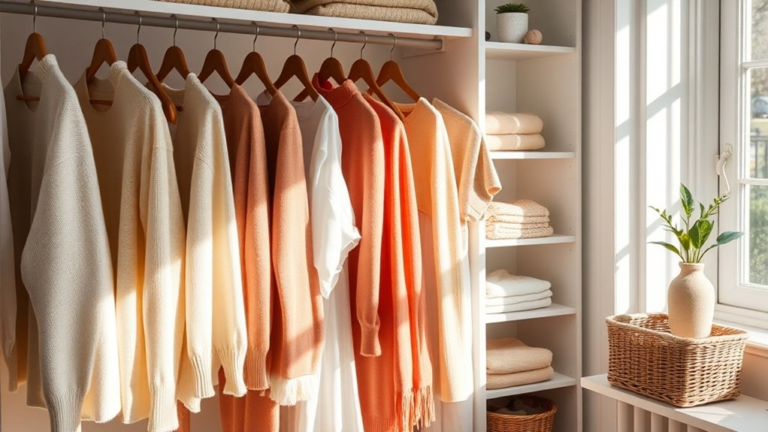 organized seasonal wardrobe update