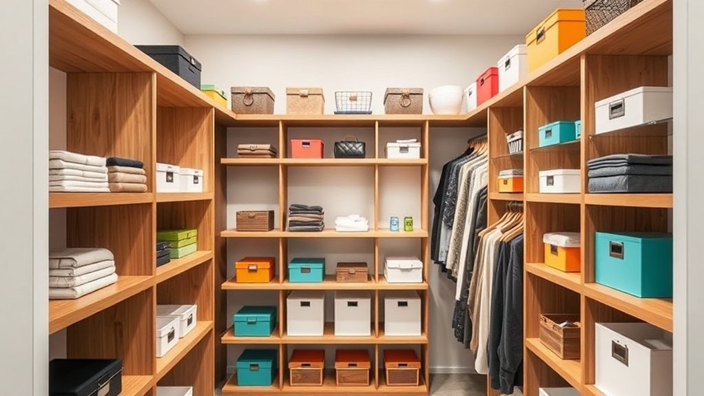 organized shelving for closets