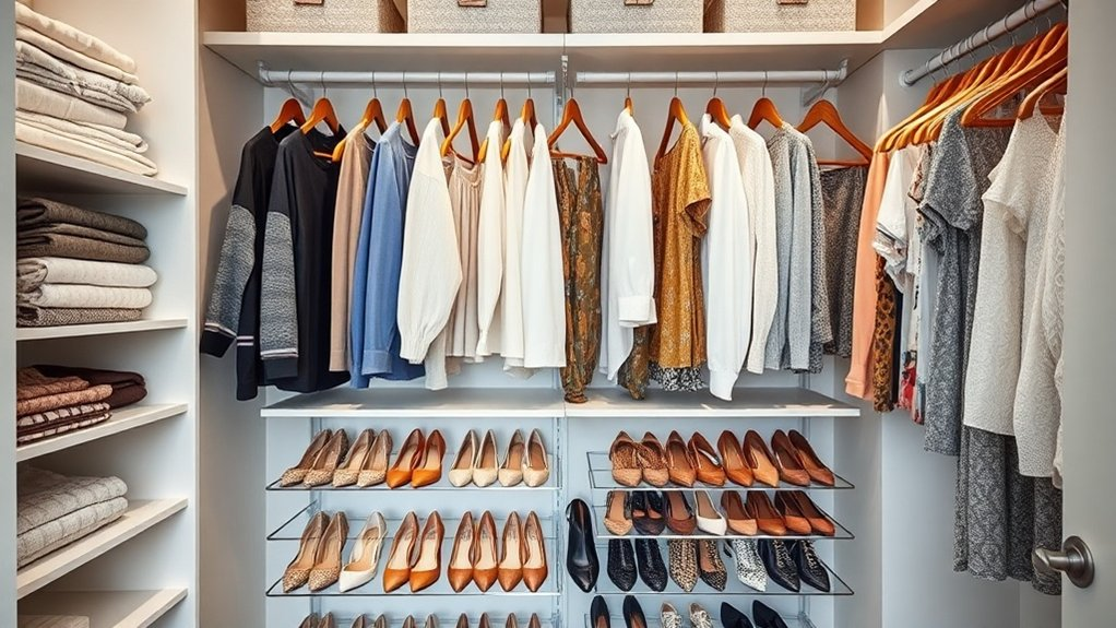 organized shoe and accessory storage