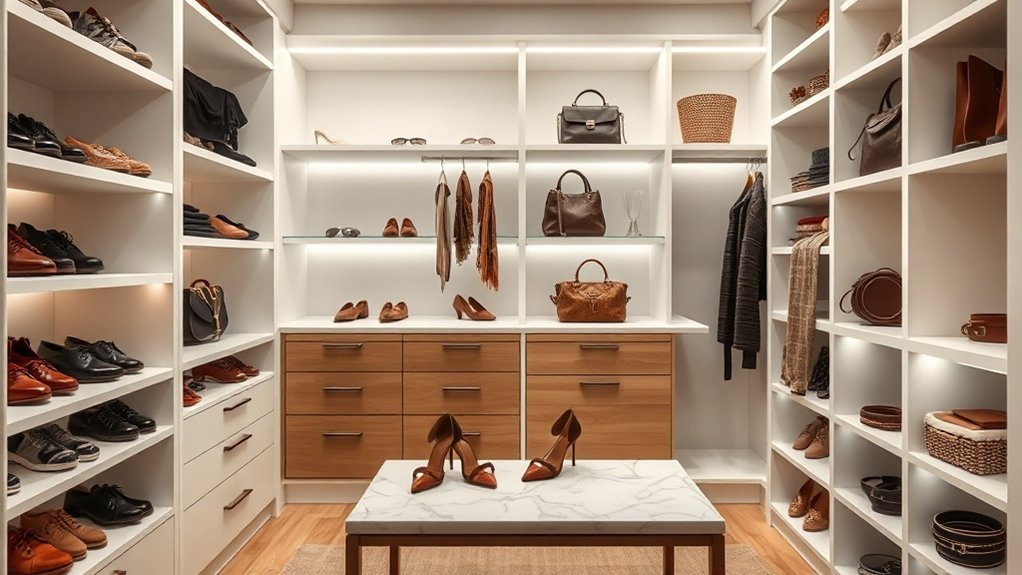 organized storage for accessories