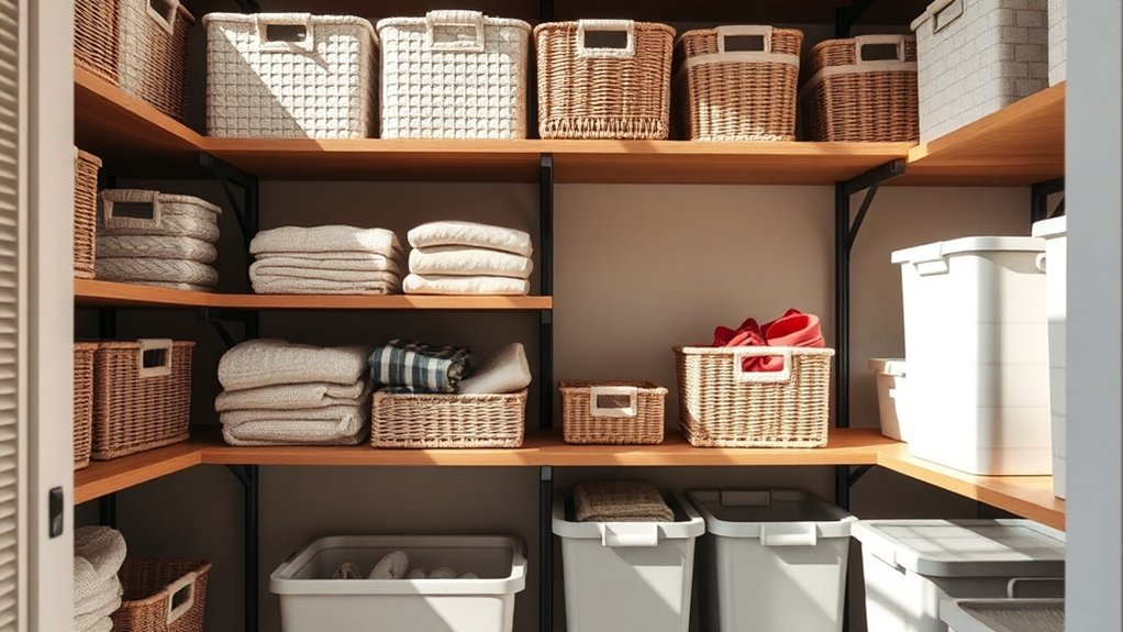 organized storage for closets