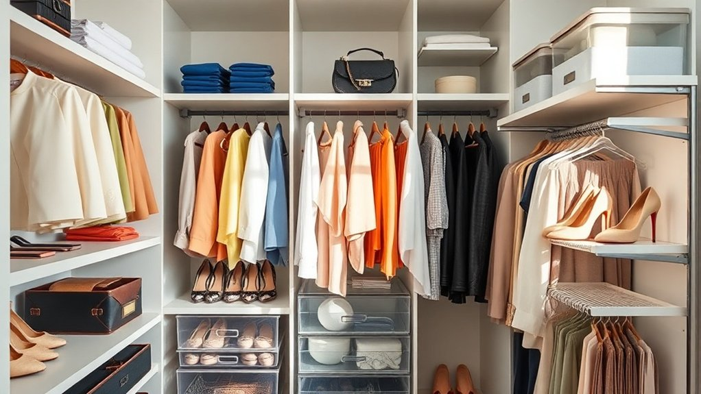 organized wardrobe enhances creativity