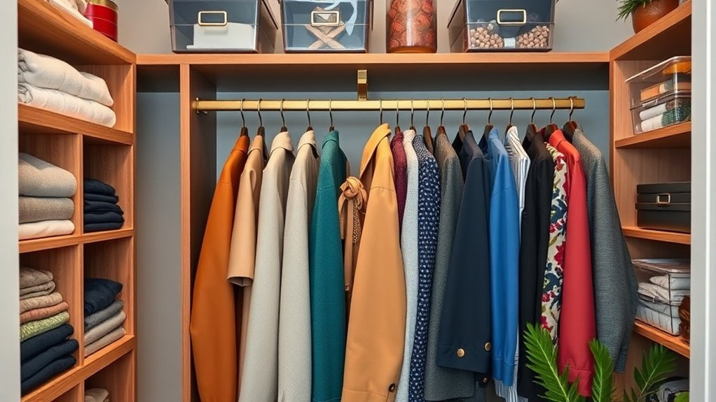 organizing small closet efficiently