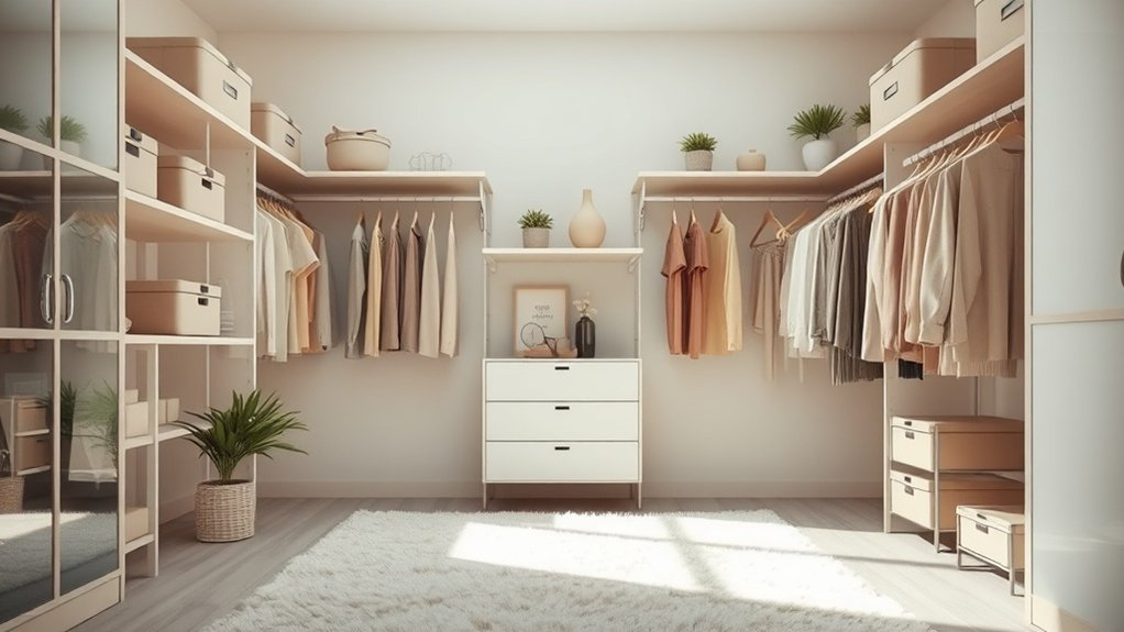 peaceful closet organization benefits