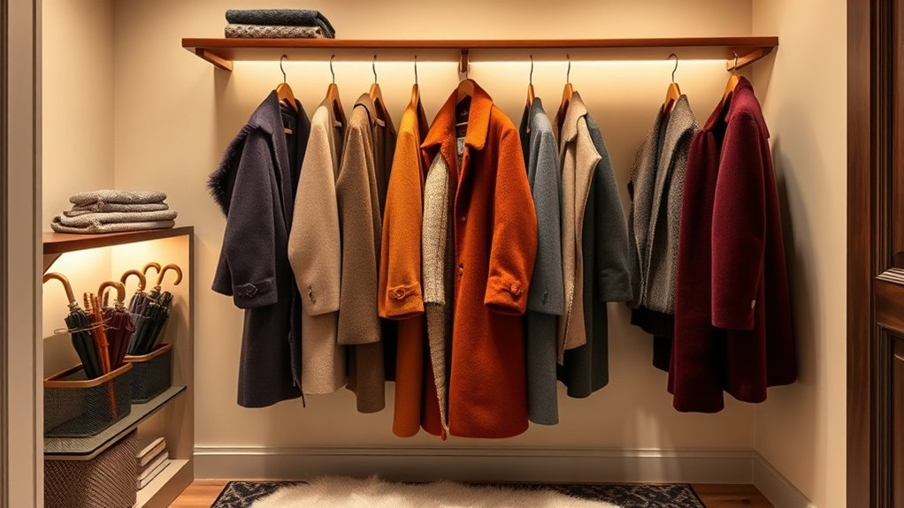 purposeful coat closet design