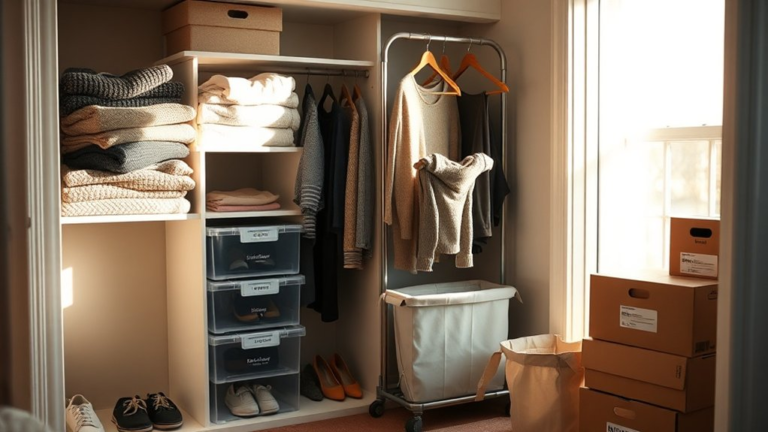 quick closet clean up tips