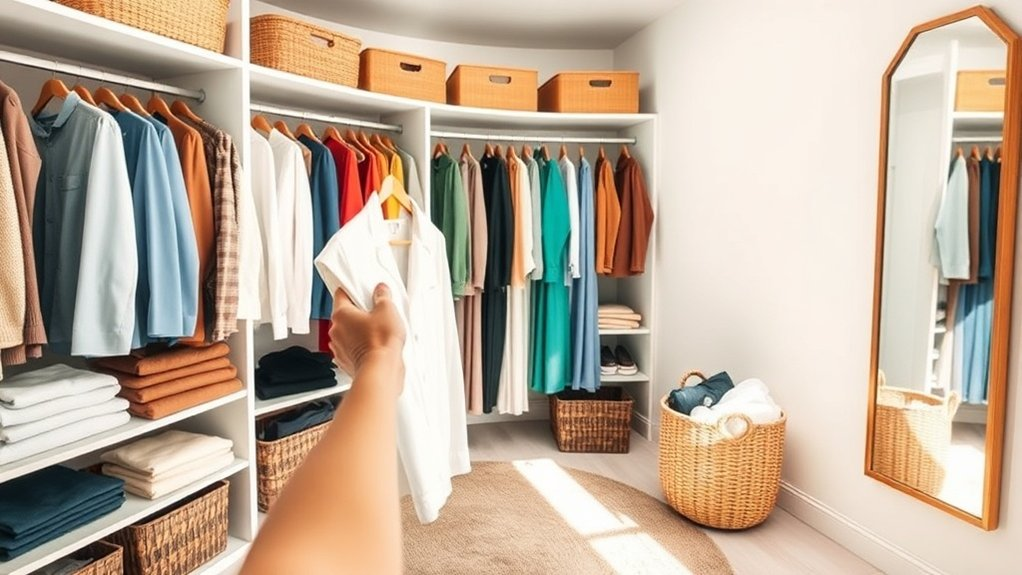 regular closet decluttering schedule