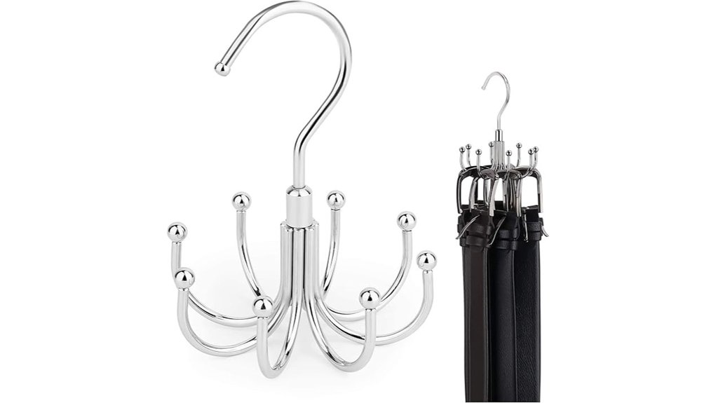 rotatable belt hanger organizer