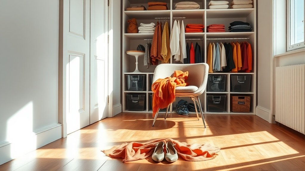 seasonal closet decluttering method