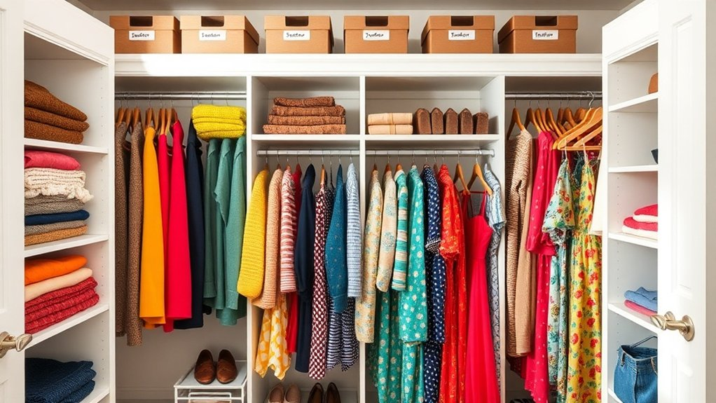 seasonal closet organization refresh