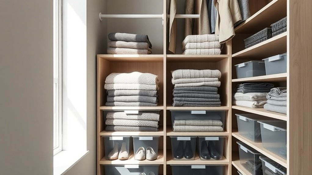 seasonal organization with bins