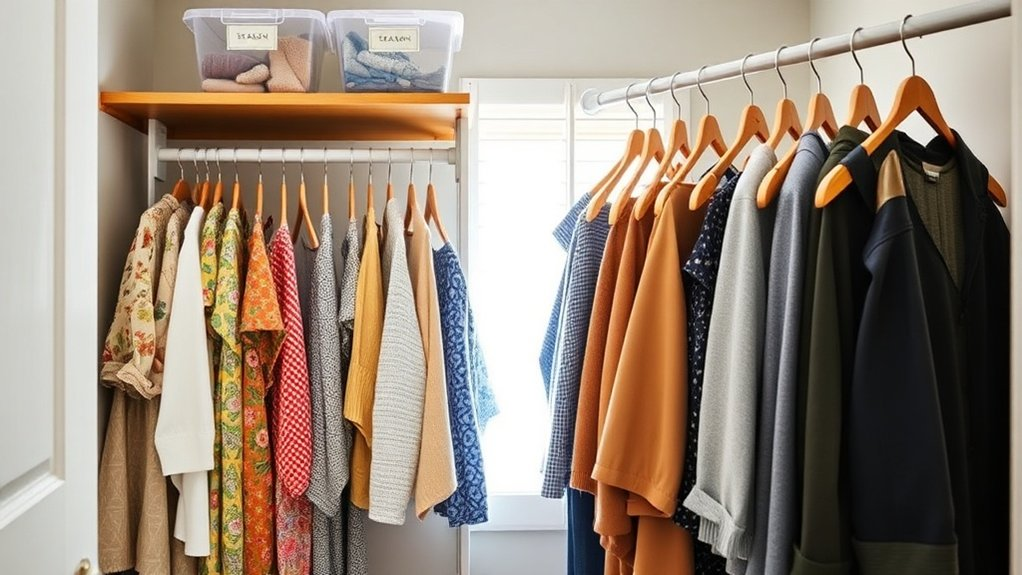 seasonal wardrobe rotation efficiency