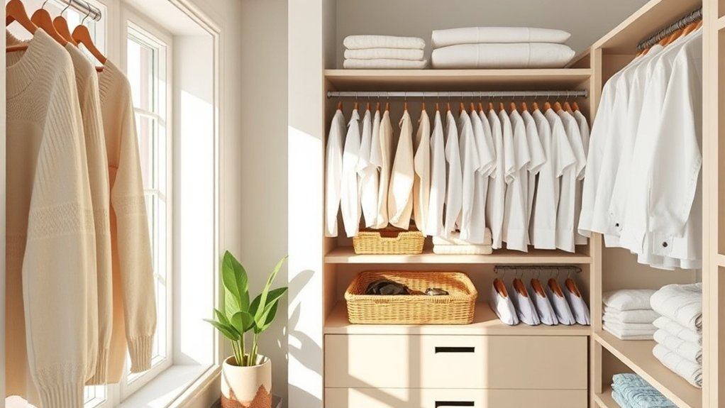 serene closet clear mindset