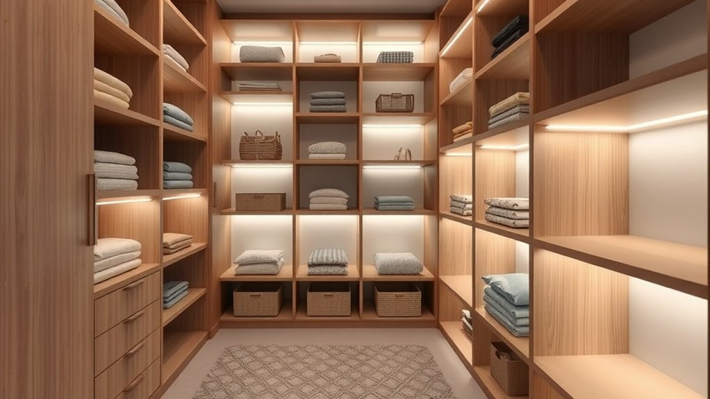 serene closet lighting options
