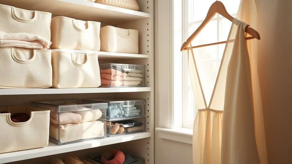 serene closet organization essentials