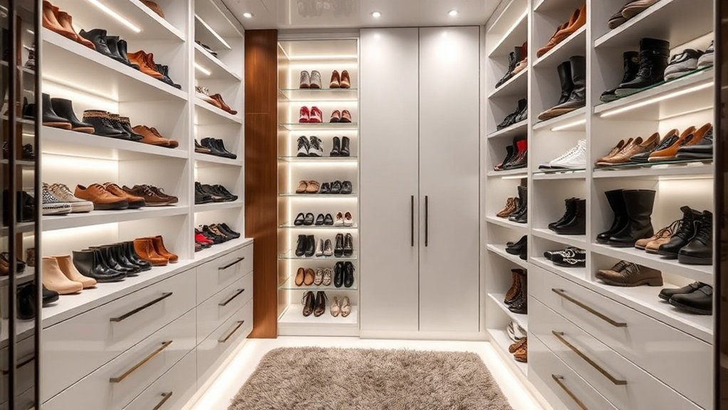 shoe closet storage considerations