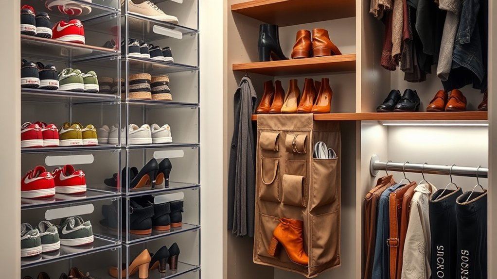 shoe storage solutions for closets