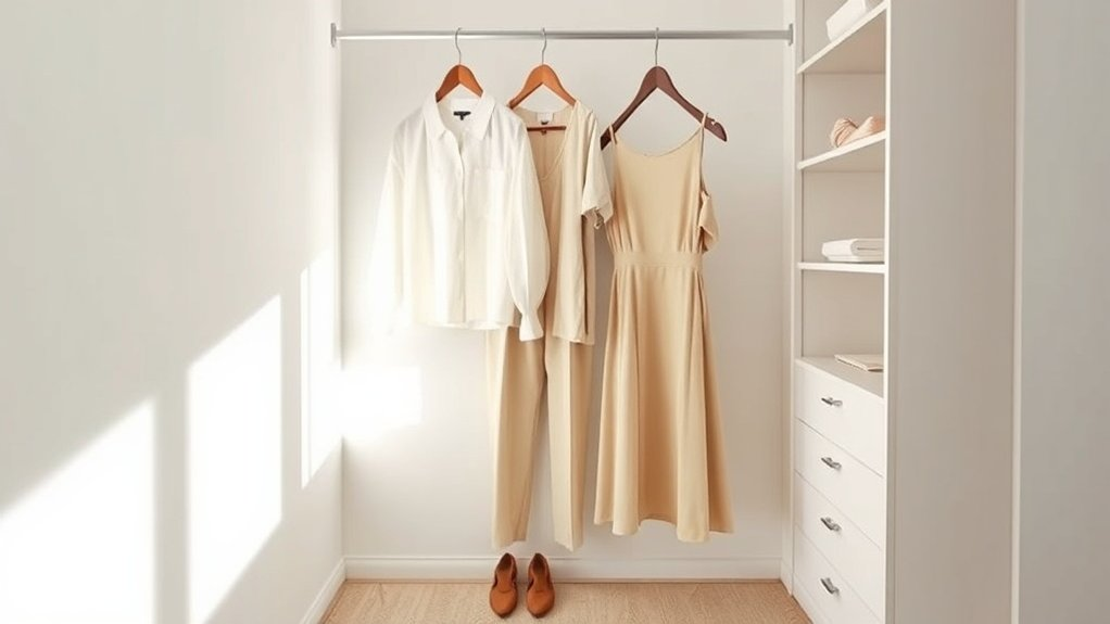 simplified efficient closet living