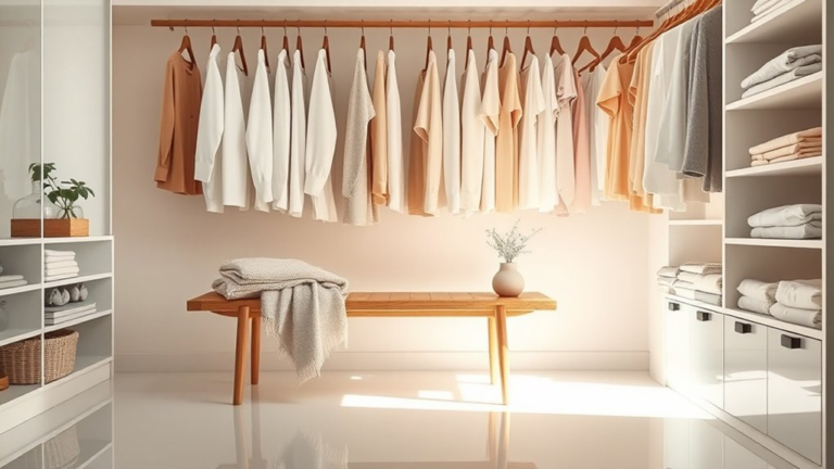 simplified morning closet routine