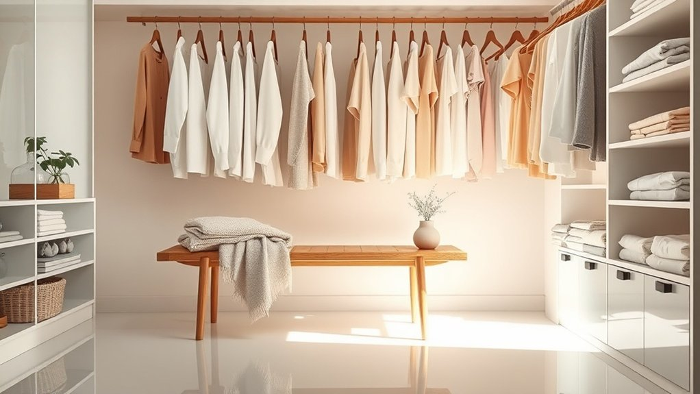 simplified morning closet routine