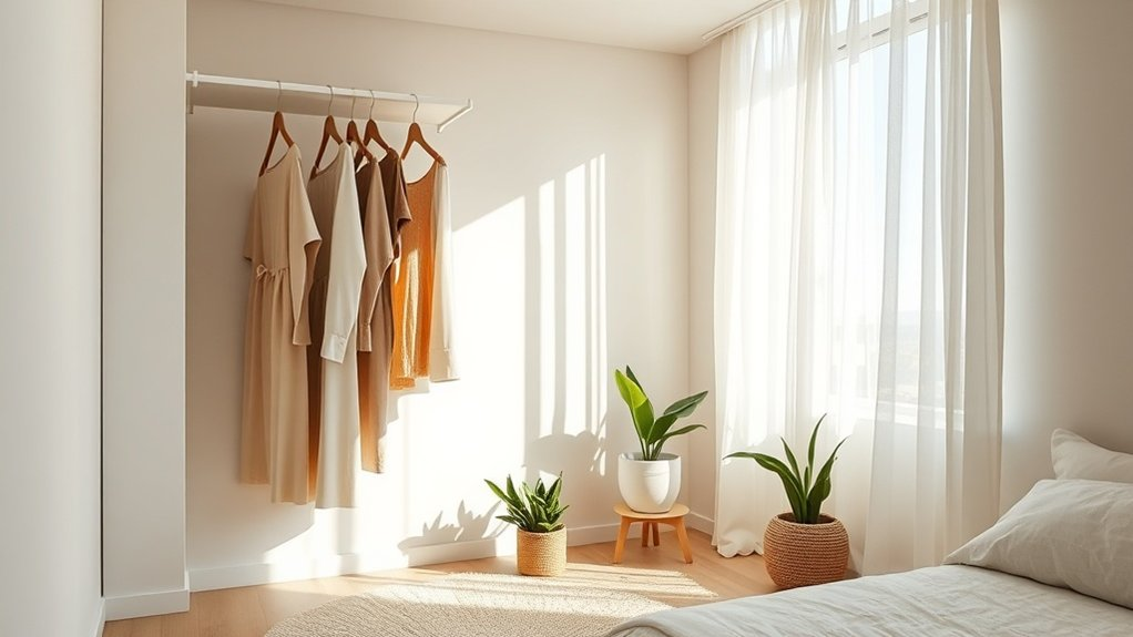 simplified wardrobe enhanced organization