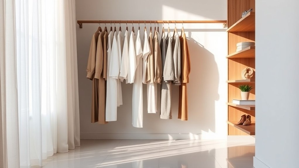 simplified wardrobe enhanced organization