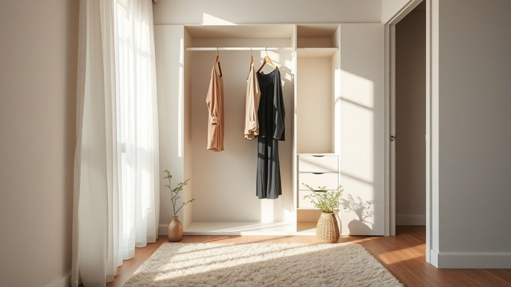 simplified wardrobe enhanced well being