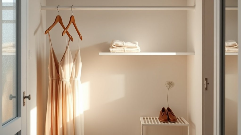 simplified wardrobe peaceful life