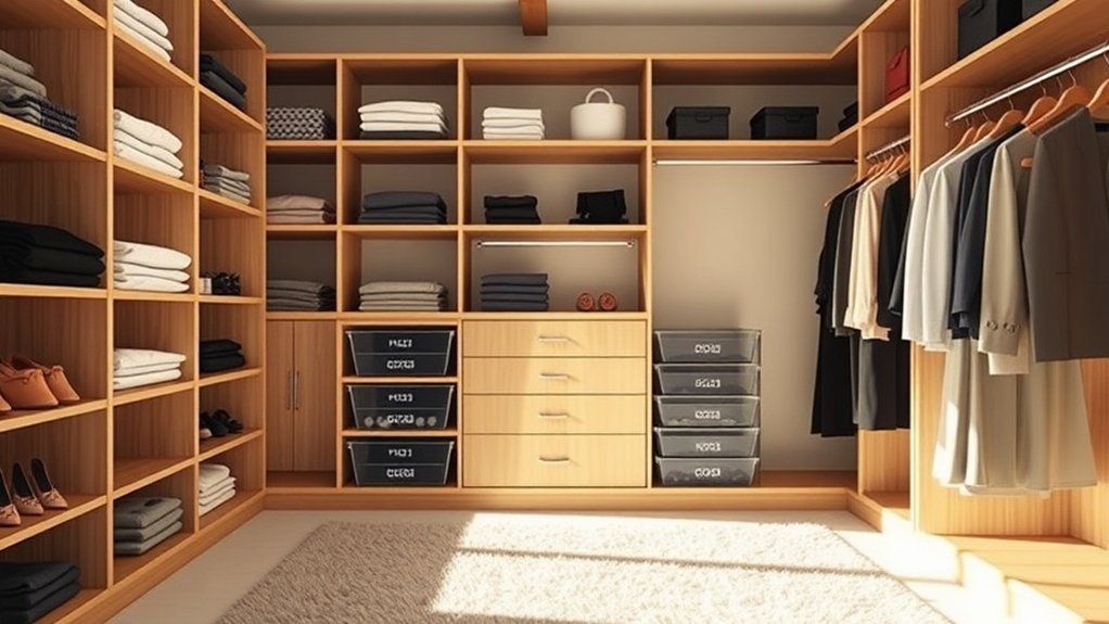 sleek and organized storage