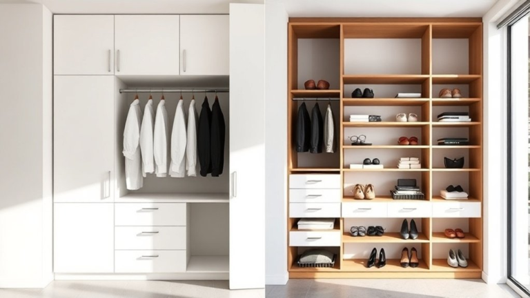 sleek functional closet solutions