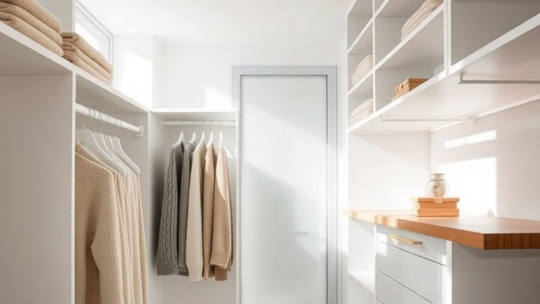 sleek minimalist closet solutions
