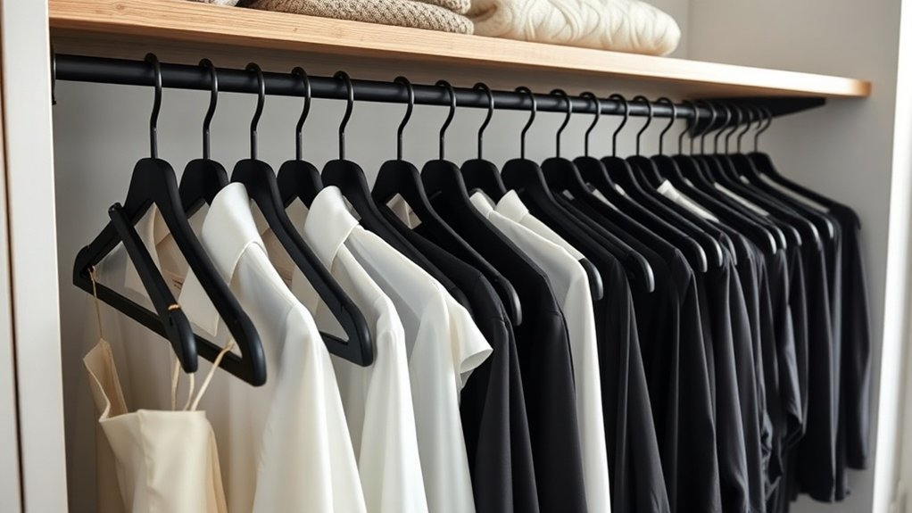 slim organized closet solutions