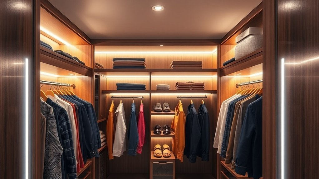 smart automated closet lighting