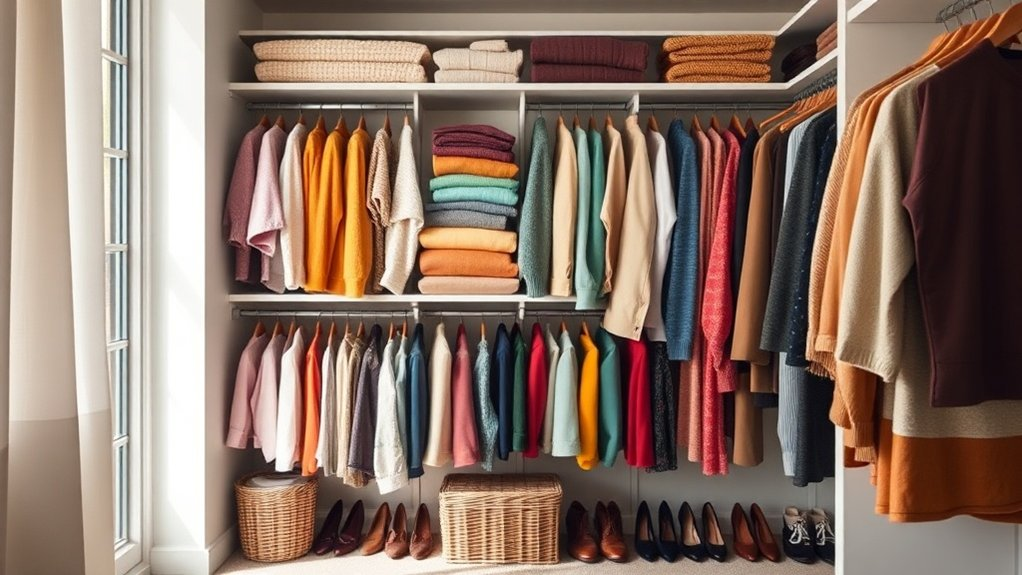 sort and organize clothing