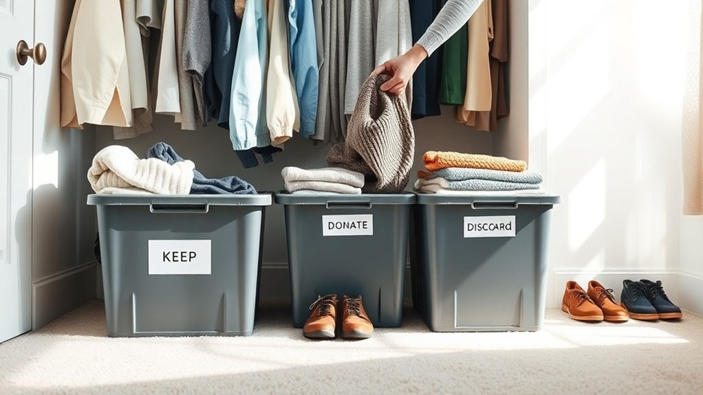 sort decide keep donate