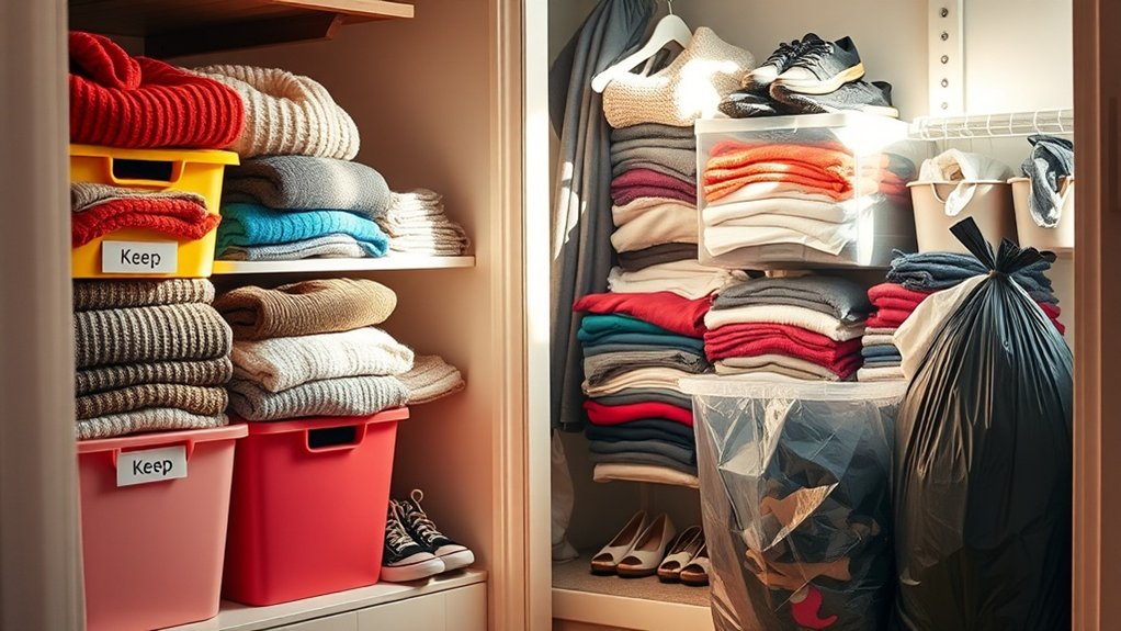 sort donate discard organize