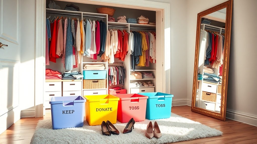 sort keep donate toss