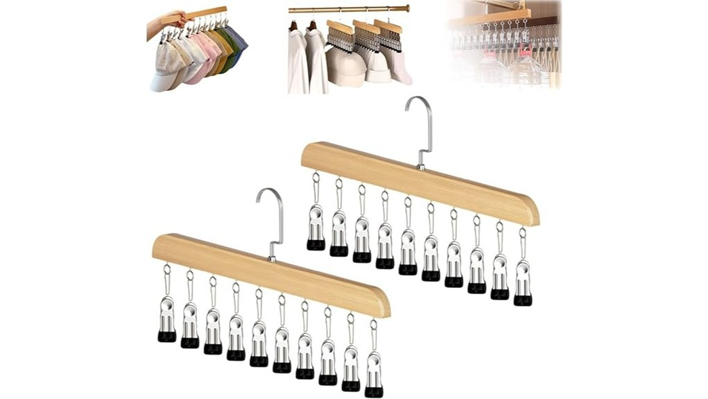 space saving closet organizer clips