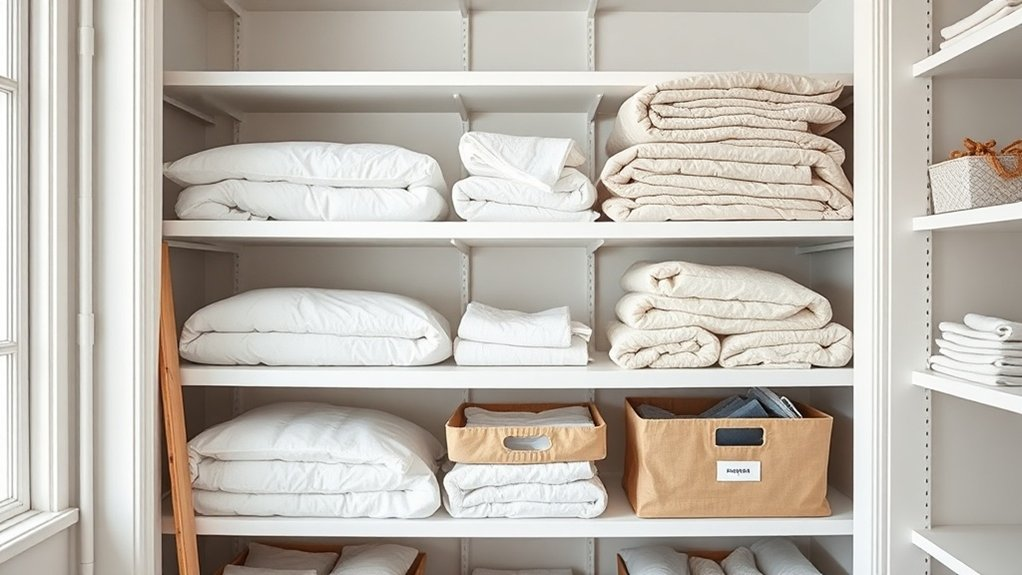 space saving linen organization tips