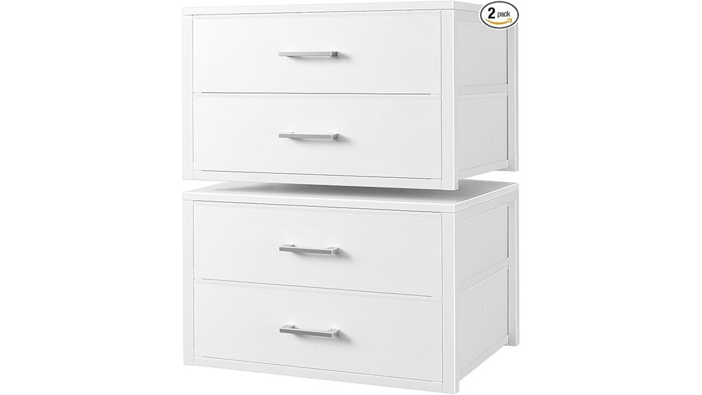 stackable bedroom storage drawers
