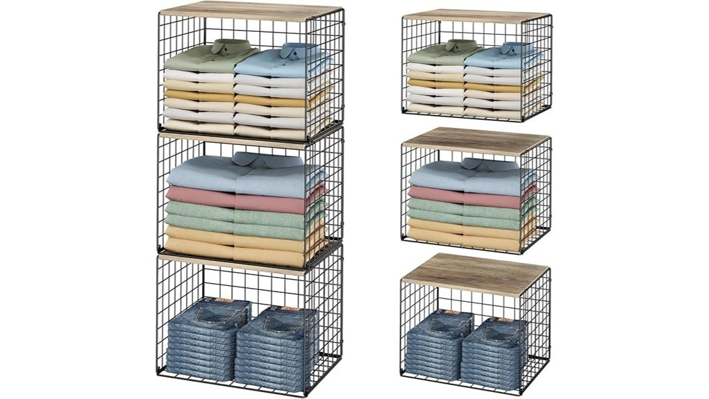 stackable closet organizer shelves