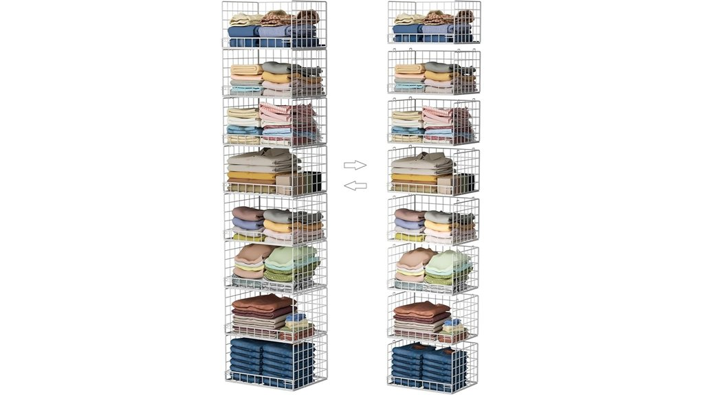 stackable closet storage shelves