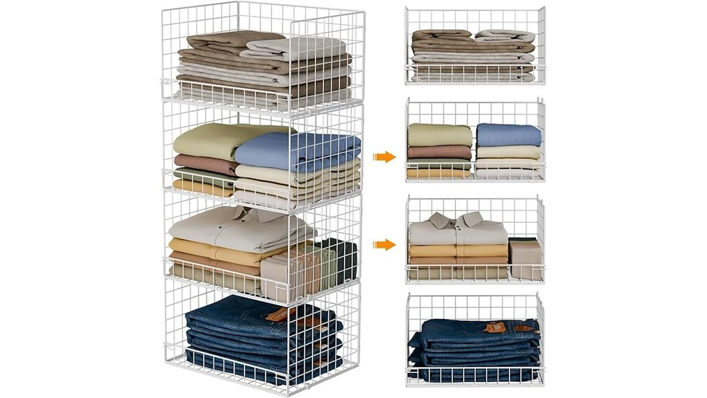 stackable closet storage solutions