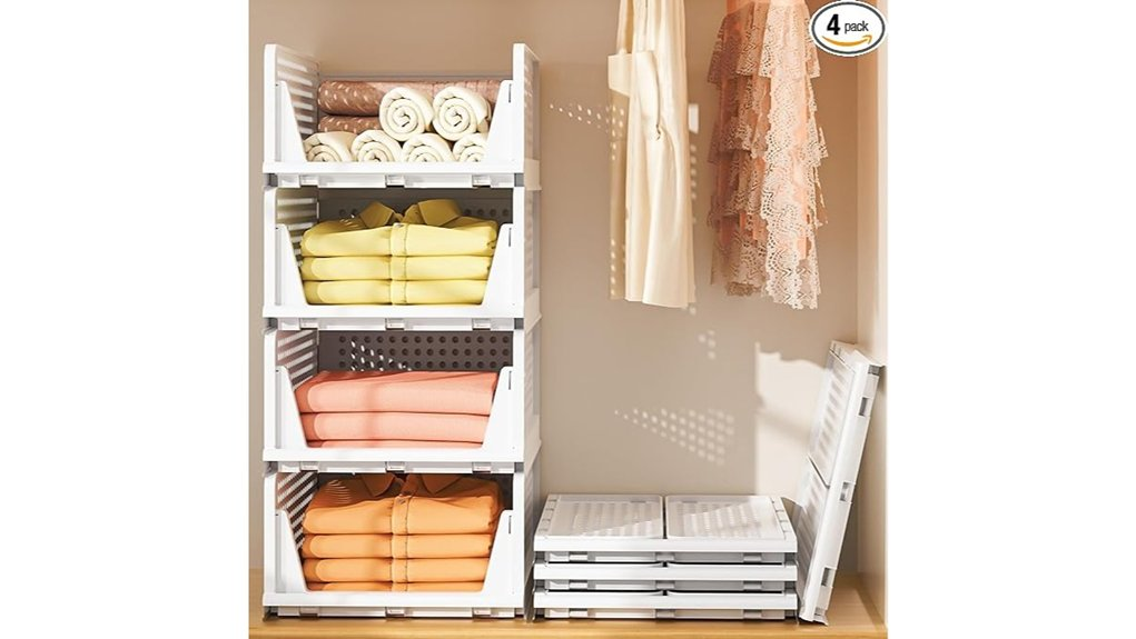 stackable plastic storage solution