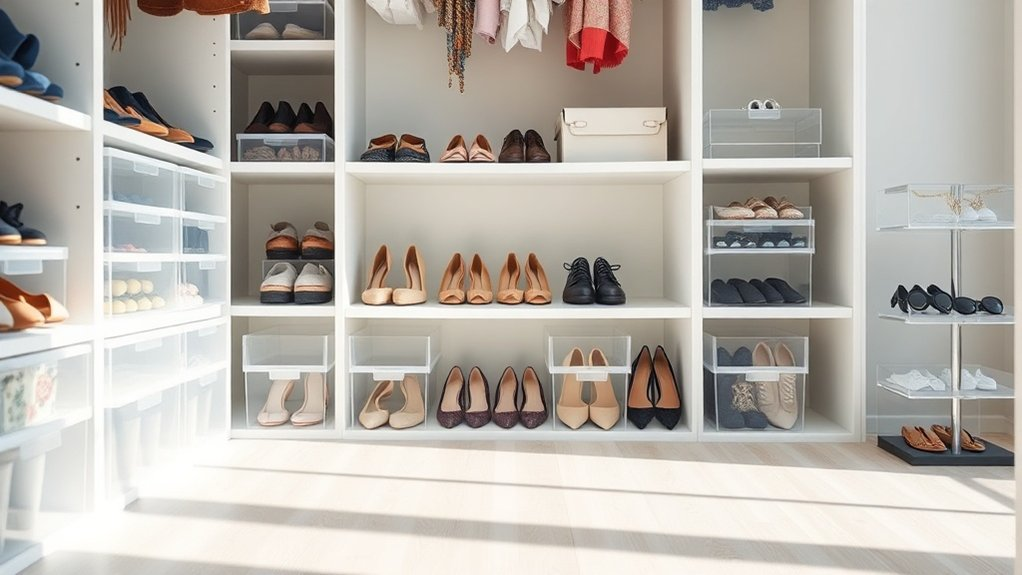 stackable shoe organizers simplify