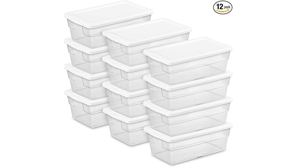 stackable storage bin set